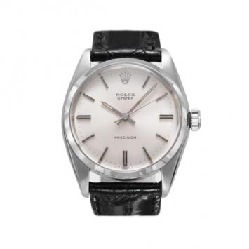 Pre Owned Rolex Swiss Mechanical SS White Mens Watch 