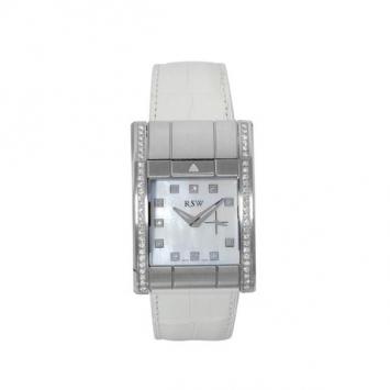 Pre Owned Rama Swiss Watch Swiss Movement Diamond SS White Unisex Wristwatch 