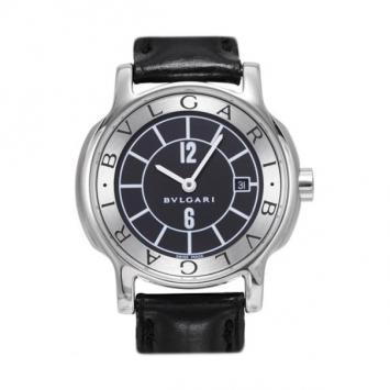 Bvlgari Solotempo SS Black Ladies Wristwatch