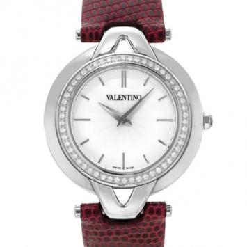 Valentino Swiss Movement Diamond SS White Ladies Wristwatch 
