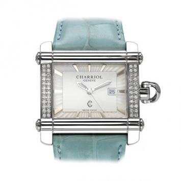 Charriol Swiss Movement Diamond SS White Ladies Wristwatch