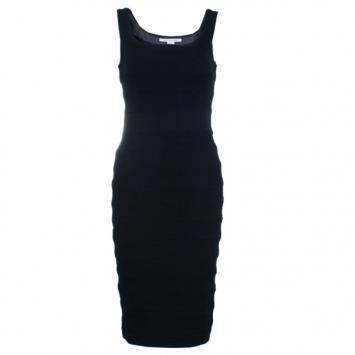 Diane von Furstenberg Black Stitches Bandage Dress S