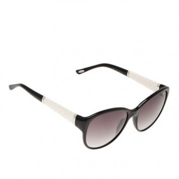 Chopard Black and White SCH127 Cat Eye Sunglasses