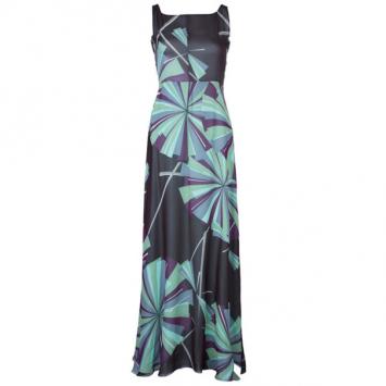 Emilio Pucci Silk Printed Maxi Dress M