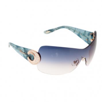 Chopard Blue SCH939S Shield Sunglasses