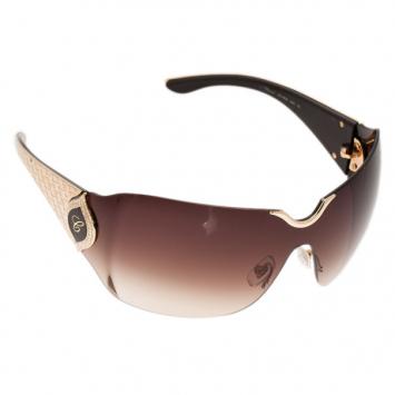 Chopard Gold SCH883S Shield Sunglasses