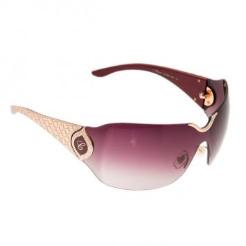 Chopard Rose Gold SCH883S Shield Sunglasses
