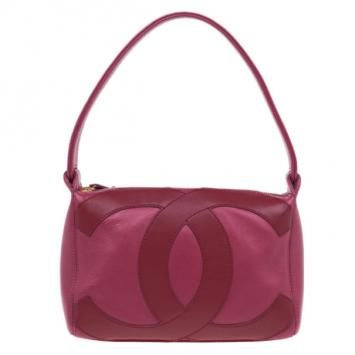 Chanel Red CC Small Surpique Shoulder Bag
