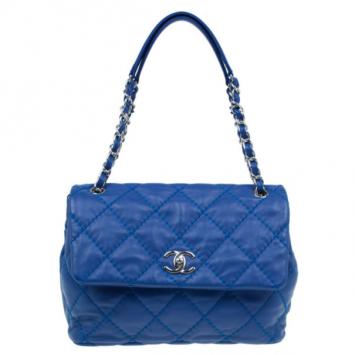 Chanel Blue Electric Flap Stitch