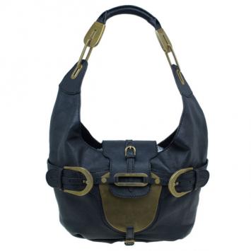 Jimmy Choo Black Leather Talia Chain Hobo