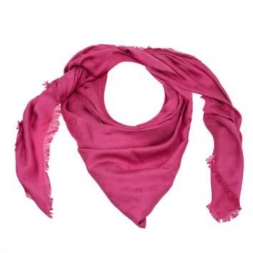 Louis Vuitton Pink Monogram Butterfly Square Scarf