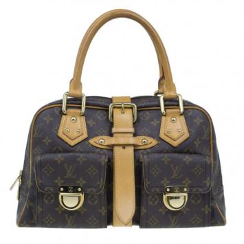 Louis Vuitton Brown Canvas Monogram Satchel