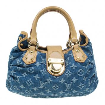 Louis Vuitton Blue Denim Monogram Pleaty PM