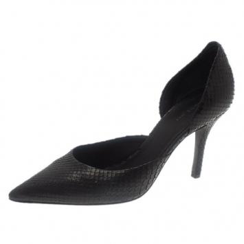 Celine Black Python D'orsay Pumps Size 36.5