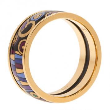 Frey Wille Gold-Plated Multicolor Ring Size 57