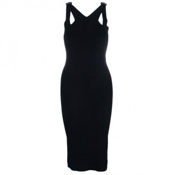 Gucci Bamboo Detail Cutout Bodycon Dress S