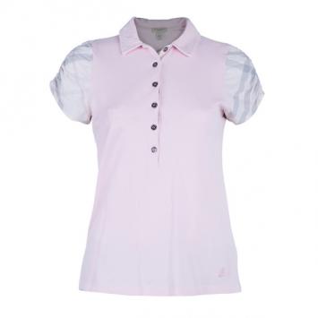 Burberry Brit Contrast Novacheck Sleeve Polo Shirt L