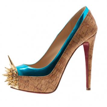 Christian Louboutin Two Tone Asteroid Spike Pumps Size 36.5