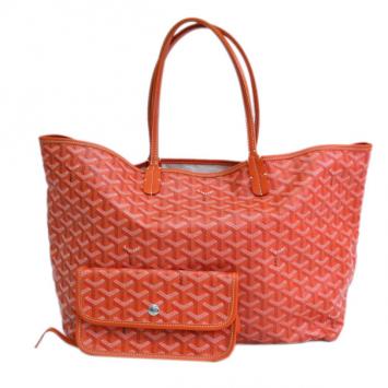 Goyard Orange Coated Canvas Saint Louis Tote PM