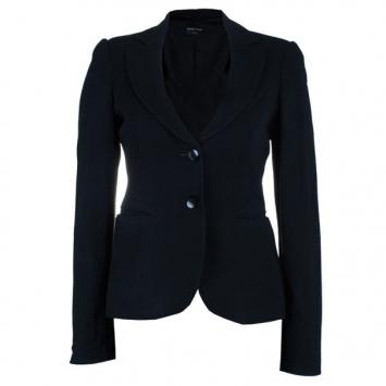 Emporio Armani Classic Single Breasted Black Blazer