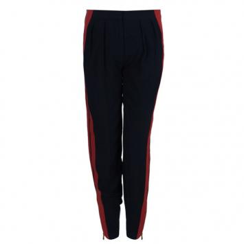 Alexander McQueen Contrast Stripe Crepe Track Pants S