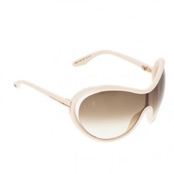 Tom Ford Cream Grant Oversized Sunglasses