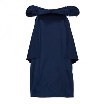 Marc by Marc Jacobs Off-Shoulder Bow Trapeze Dress S