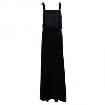 Tadashi Shoji Velvet And Lace Evening Gown XS