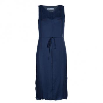 Lanvin Navy Belted Slip Dress S