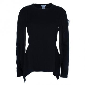 Dior Chiffon Cotton Blend Top M