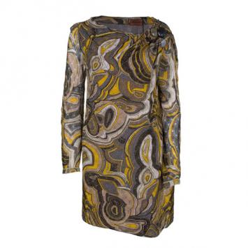 Missoni Multicolor Patterned Dress With Stone Embellishment L