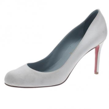 Christian Louboutin White Satin Pumps Size 39.5