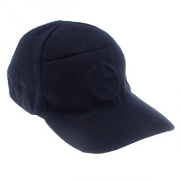 Pre Owned Giorgio Armani Blue Logo Baseball Cap Size 60