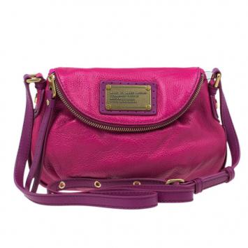 Marc by Marc Jacobs Pop Pink Leather Classic Q Natasha Bag