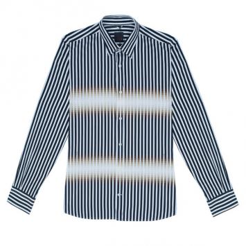 Pre Owned Fendi Printed Fitted Shirt EU42
