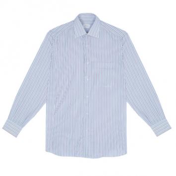 Pre Owned Brioni Multicolor Pinstripe Cotton Shirt EU40