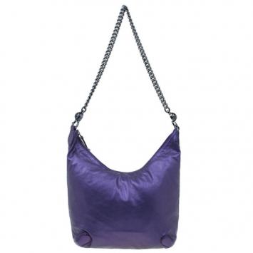 Gucci Metallic Purple Leather Galaxy Hobo