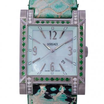Versace Mother of Pearl Stainless Steel FLQ99 Women's Wristwatch 32MM