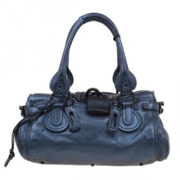 Chloe Electric Blue Paddington Shoulder Bag