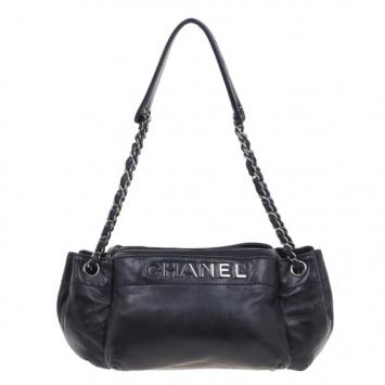 Chanel Black Leather Shoulder Bag