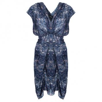 Isabel Marant Multicolor Eley Devore Velvet Dress M