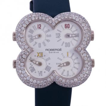 Roberge White 18K White Gold Classic Unisex Wristwath 40MM