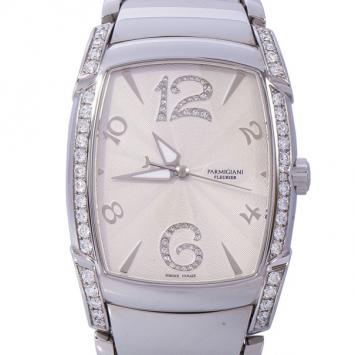 Parmigiani Beige Stainless Steel Fleurier Kalpa Donna Women's Wristwatch 33MM