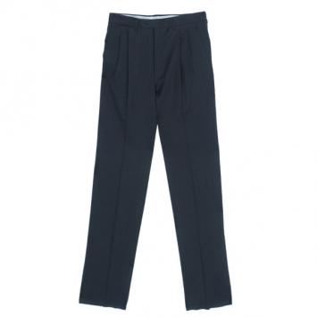 Pre Owned Celine Grey Wool Straight Trousers EU48