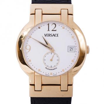 Versace White 18K Yellow Gold BLA00 Women's Wristwatch 36MM
