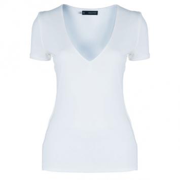 Dsquared2 White V-Neck Top S
