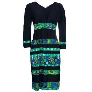 Roberto Cavalli Printed Panel Dress M