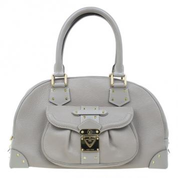 Louis Vuitton Grey Leather Limited Edition Suhali Le Superbe Satchel