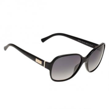 Giorgio Armani Black Oversized Square Sunglasses