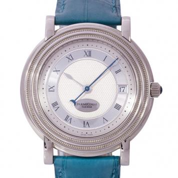 Parmigiani White Stainless Steel Classic Unisex Wristwatch 38MM